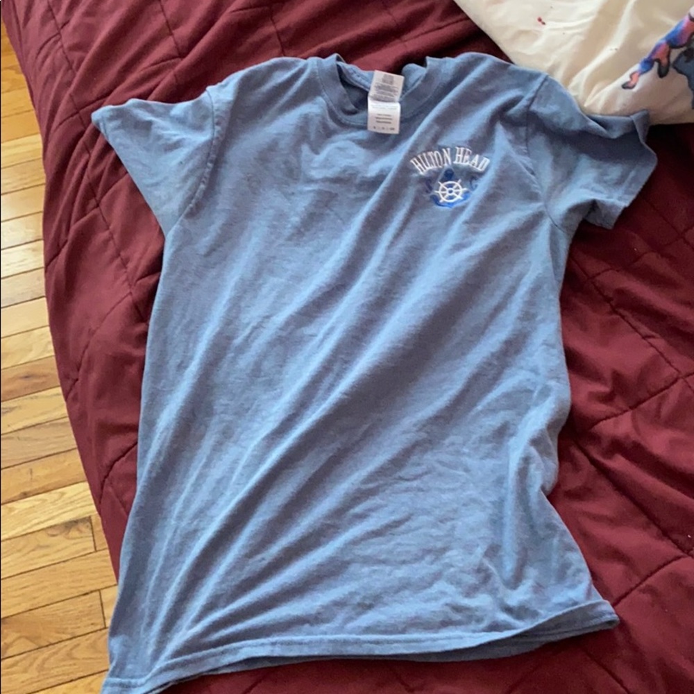 Two blue T-shirts Size SMALL